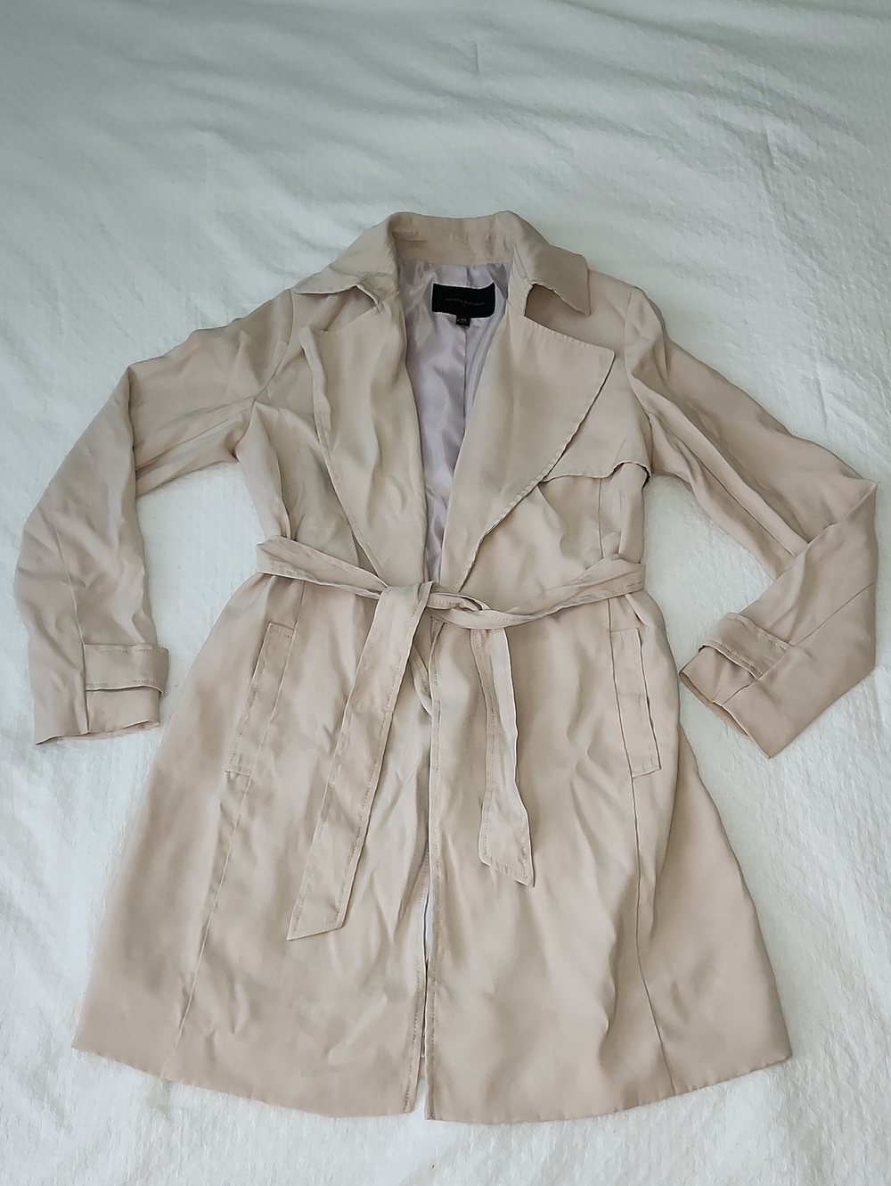 Banana Republic Light Beige Belted Trench Coat